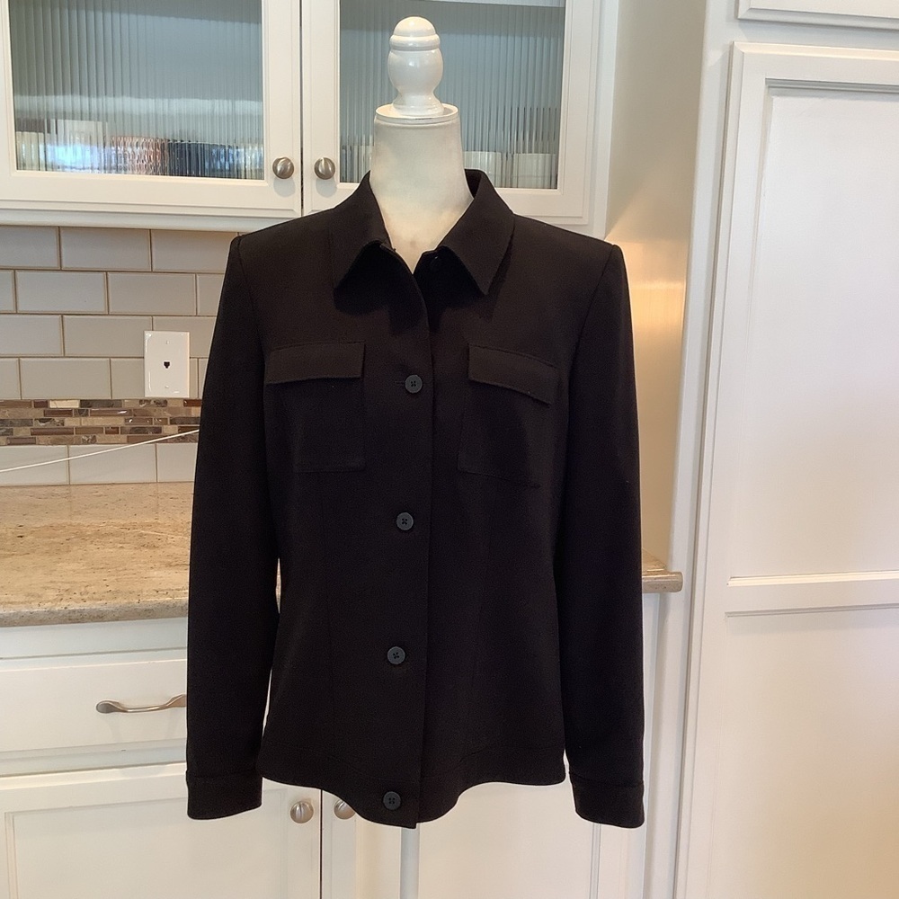 Nordstrom Black Utility Jacket for Women Size 10